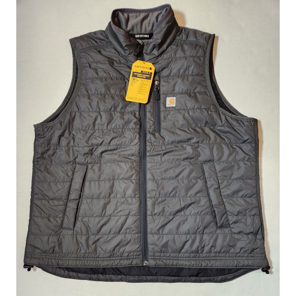 Carhartt Rain Defender Lightweight Insulated Vest Women’s XXL 2X Gray